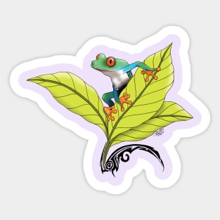 Red Eyed Tree Frog Sticker